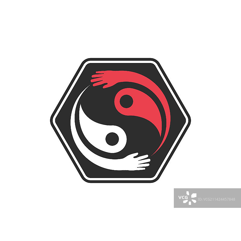 阴阳手图标设计图片素材