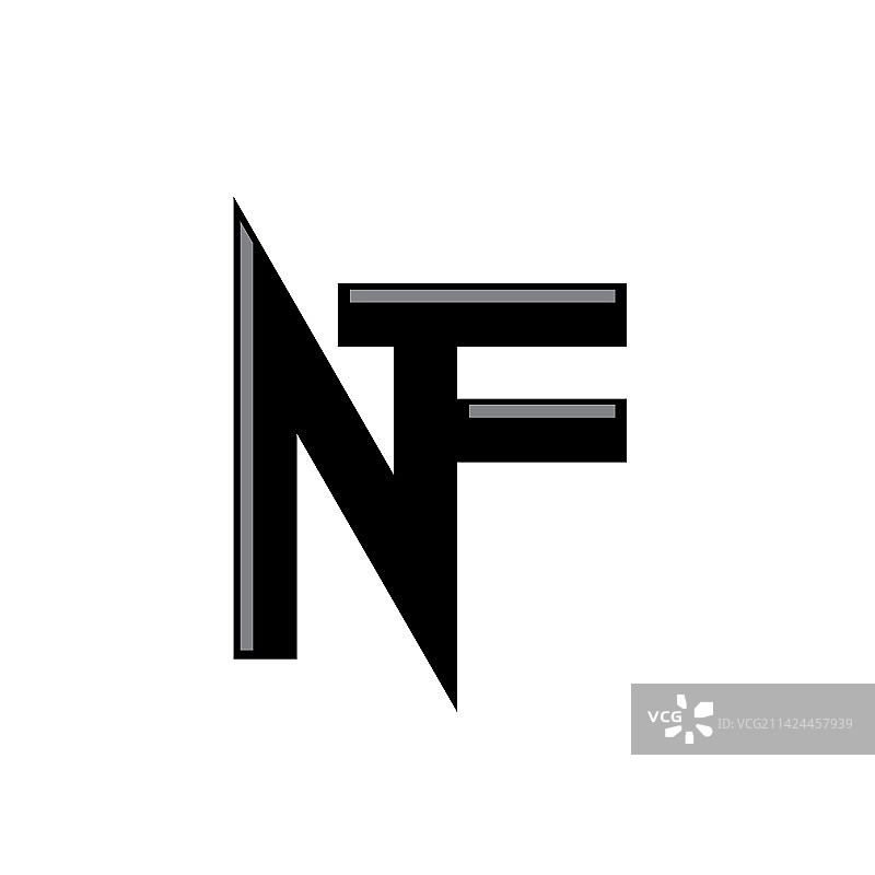 字母NFT图标概念图片素材