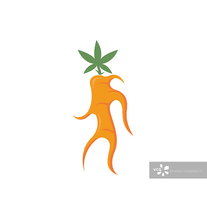 人参图标设计图片素材