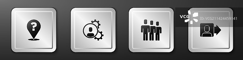 问号头像搜索用户群图片素材