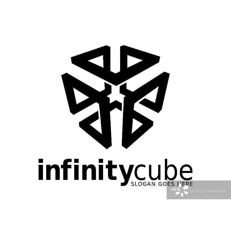 无限立方体Logo图片素材