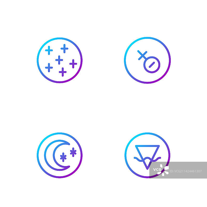 土元素月亮和星星满月图片素材