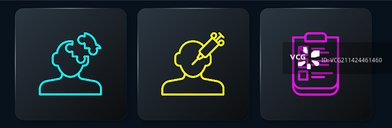 心理学问题解决方案线稿图片素材