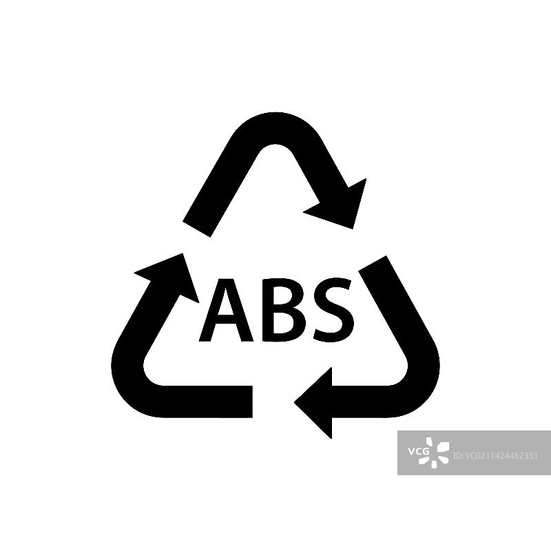 ABS塑料回收标志图片素材