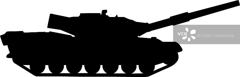 白色背景上的军用坦克轮廓设计图片素材