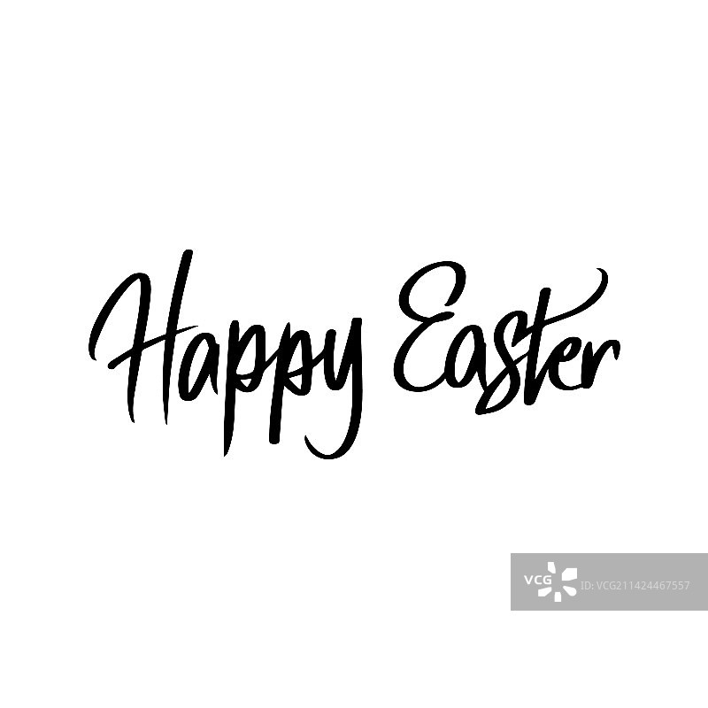 复活节快乐手写字母图片素材
