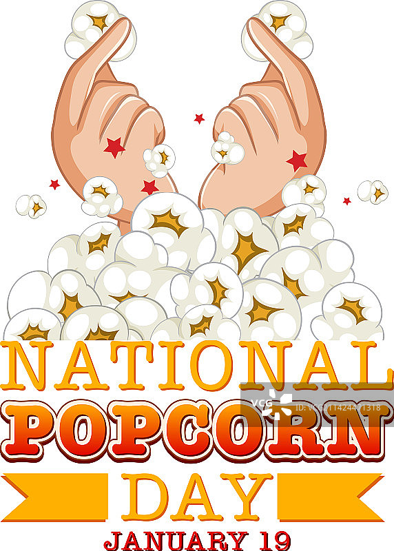 国家爆米花日标志banner图片素材