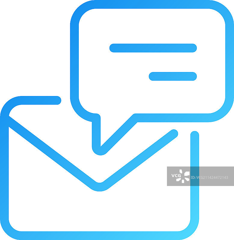 带有信封像素的完美对话气泡图片素材