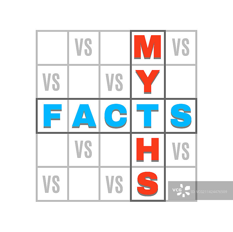 神话与现实：真假纵横字谜图片素材