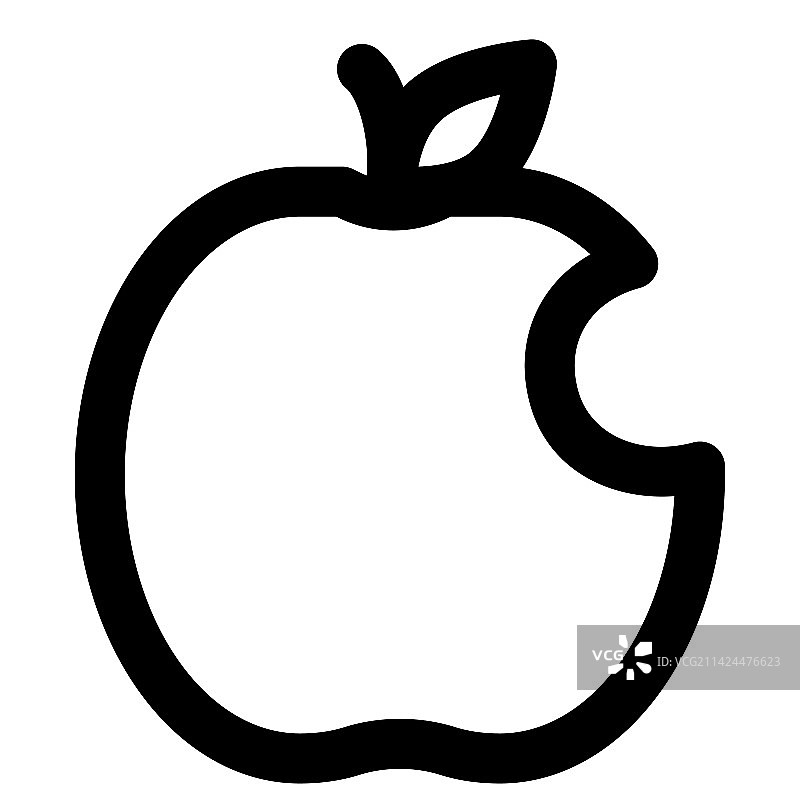 被咬过的多汁高纤苹果图片素材