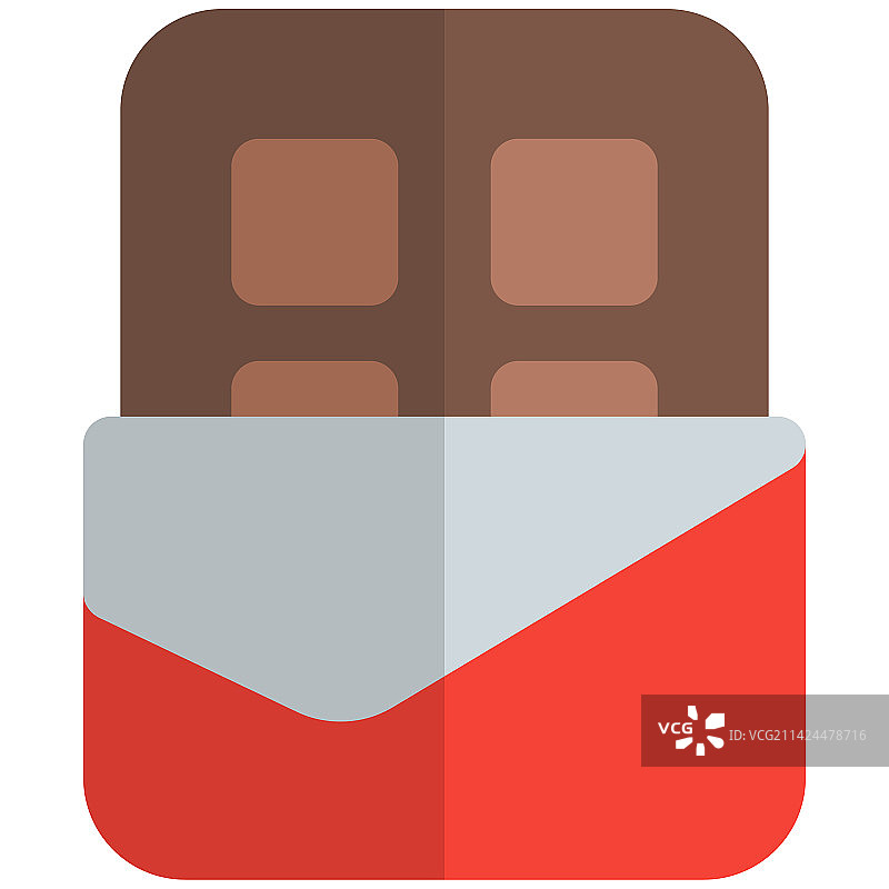 铝箔包装的巧克力棒图片素材