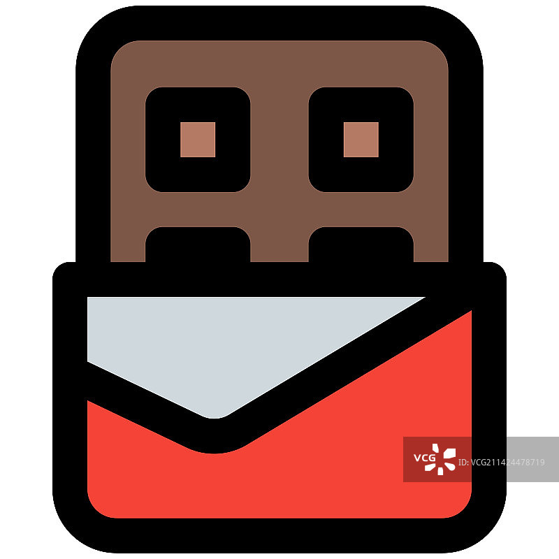 铝箔包装的巧克力棒图片素材