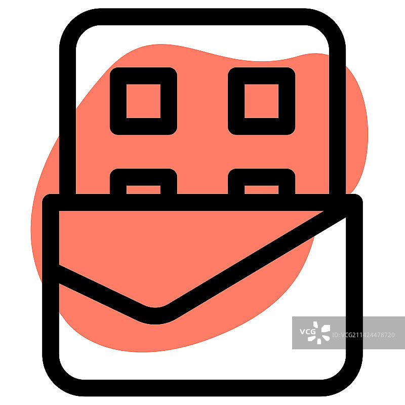 铝箔包装的巧克力棒图片素材