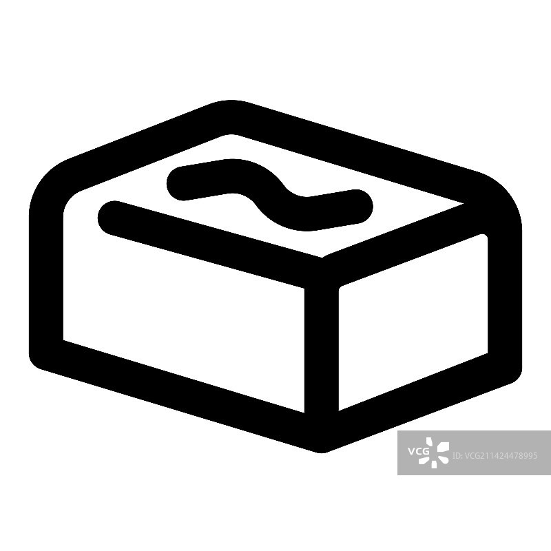 光滑奶油巧克力块图片素材