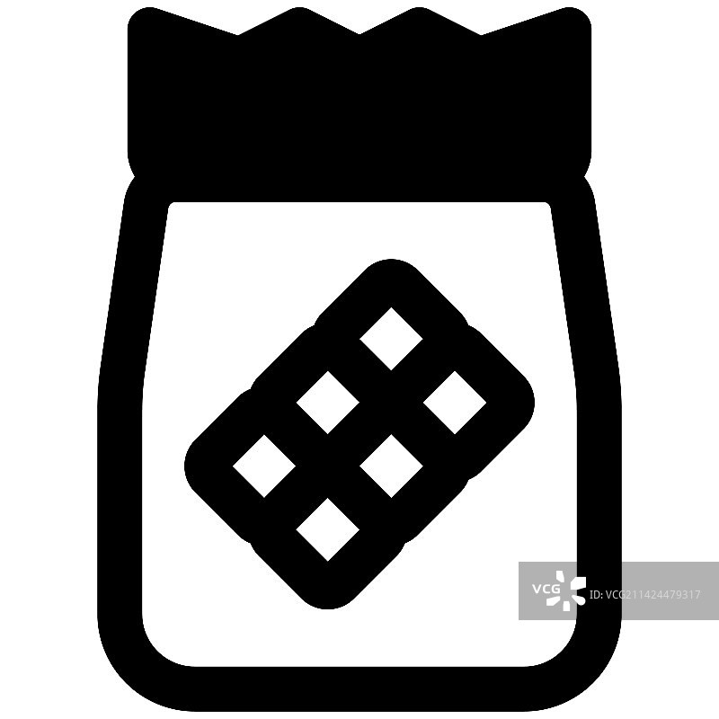 袋装甜蜜巧克力图片素材