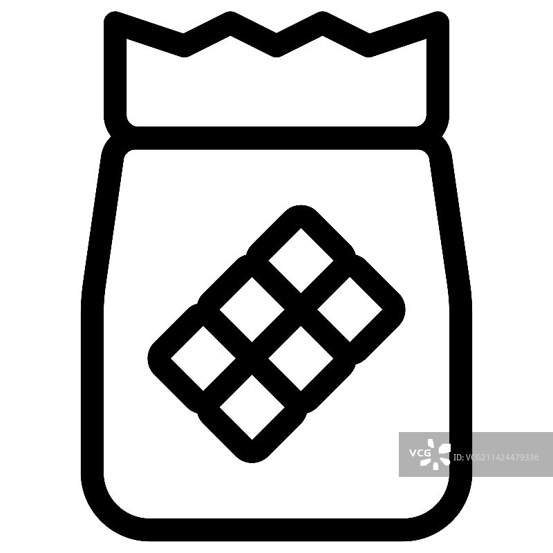 袋装甜蜜巧克力图片素材