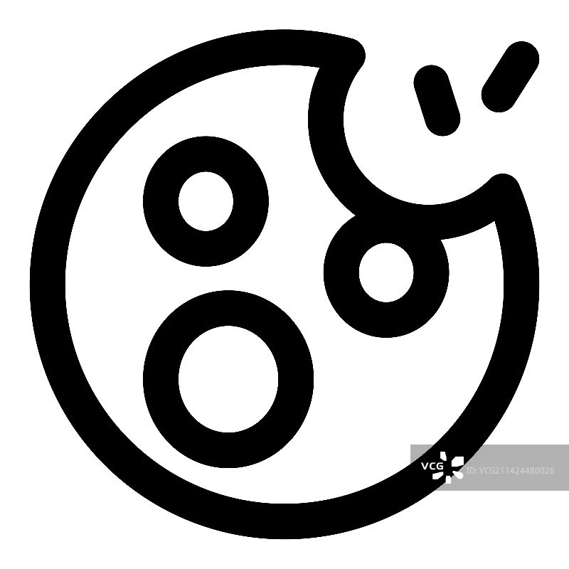 咬过的香甜巧克力曲奇图片素材