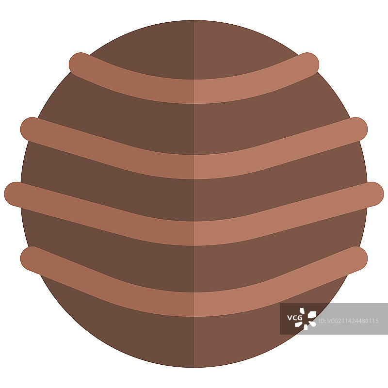 撒有糖粉的巧克力松露图片素材