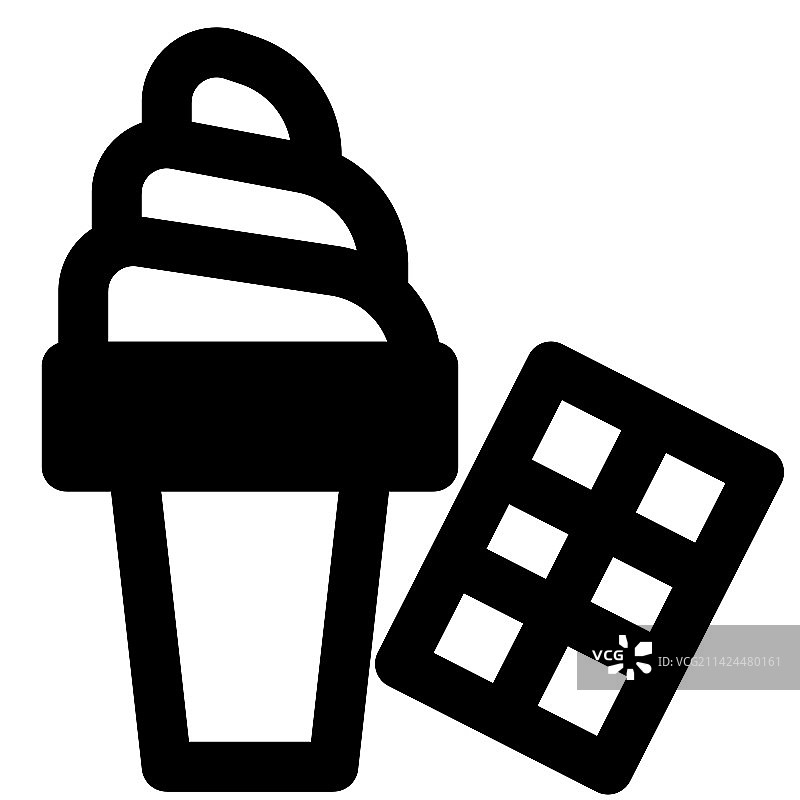 甜筒巧克力冰淇淋图片素材