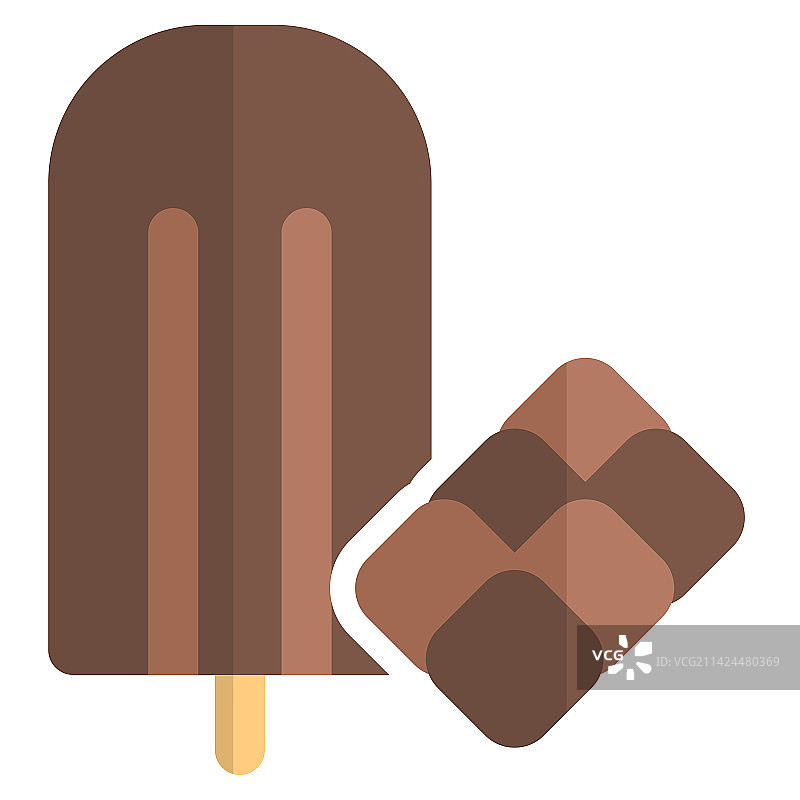 巧克力味冷冻冰淇淋图片素材