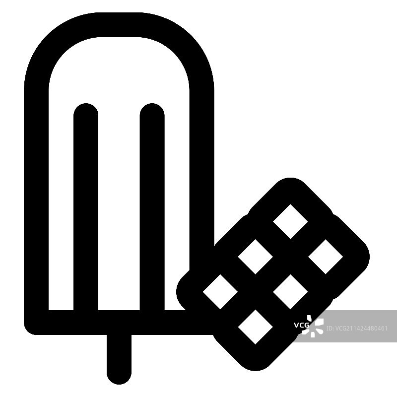 巧克力味冷冻冰淇淋图片素材