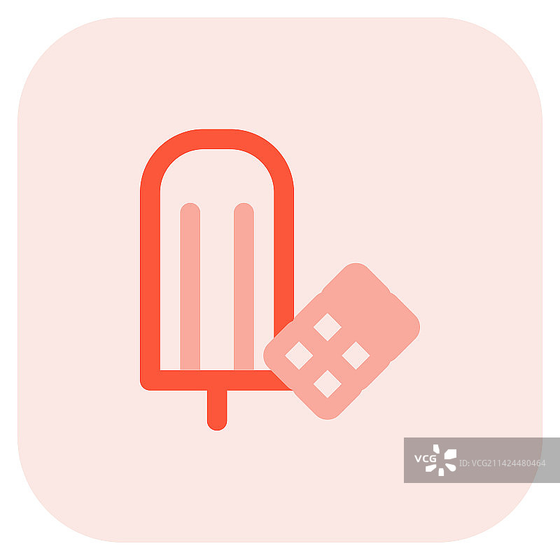 巧克力味冷冻冰淇淋图片素材