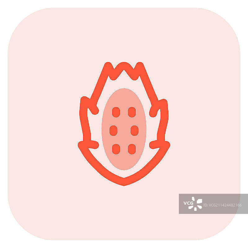 甜美火龙果，内部有籽图片素材