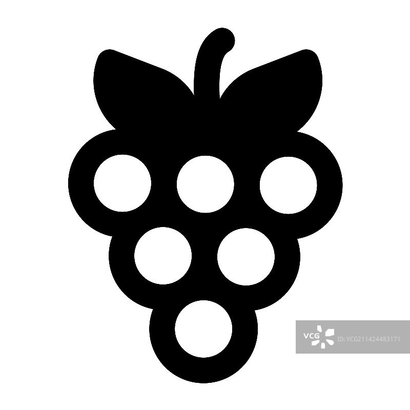 带叶子的多汁葡萄图片素材