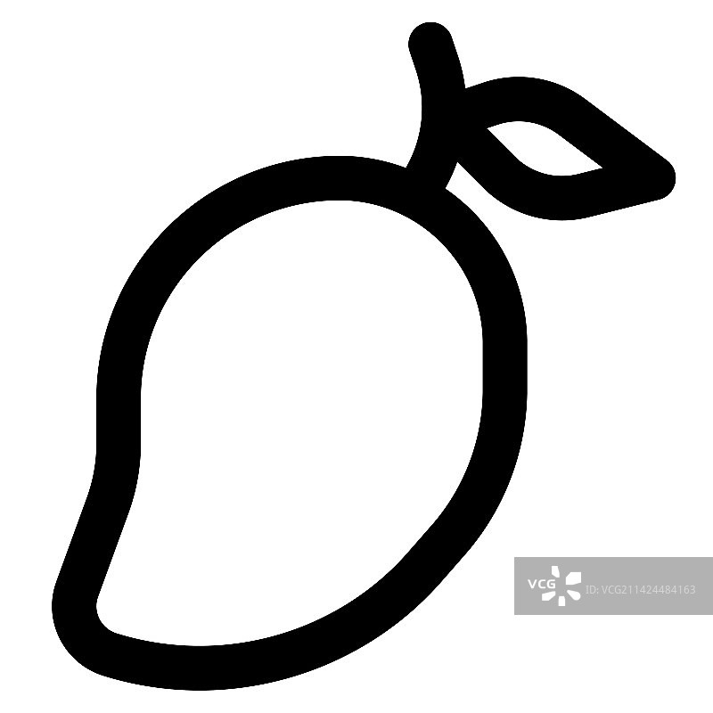 新鲜多汁的芒果特写图片素材