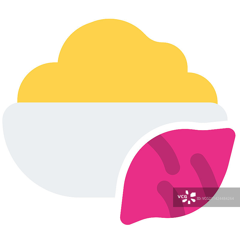 一碗新鲜的马铃薯泥图片素材