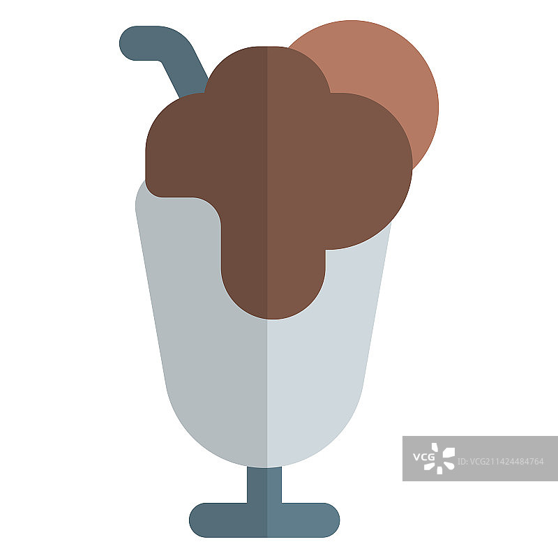 美味配料装饰的奶昔图片素材