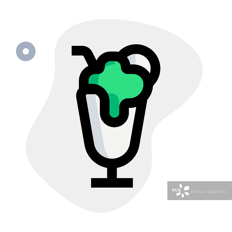 美味配料装饰的奶昔图片素材