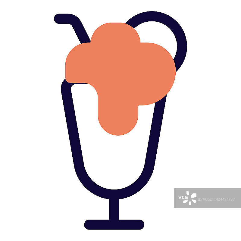 美味配料装饰的奶昔图片素材