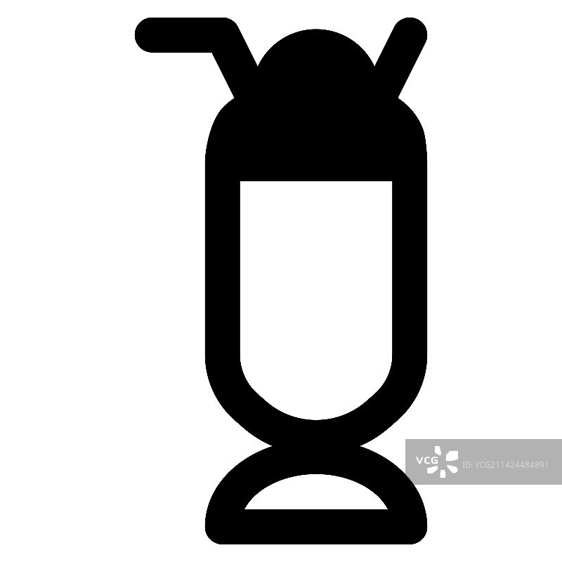 美味奶昔配冰淇淋图片素材