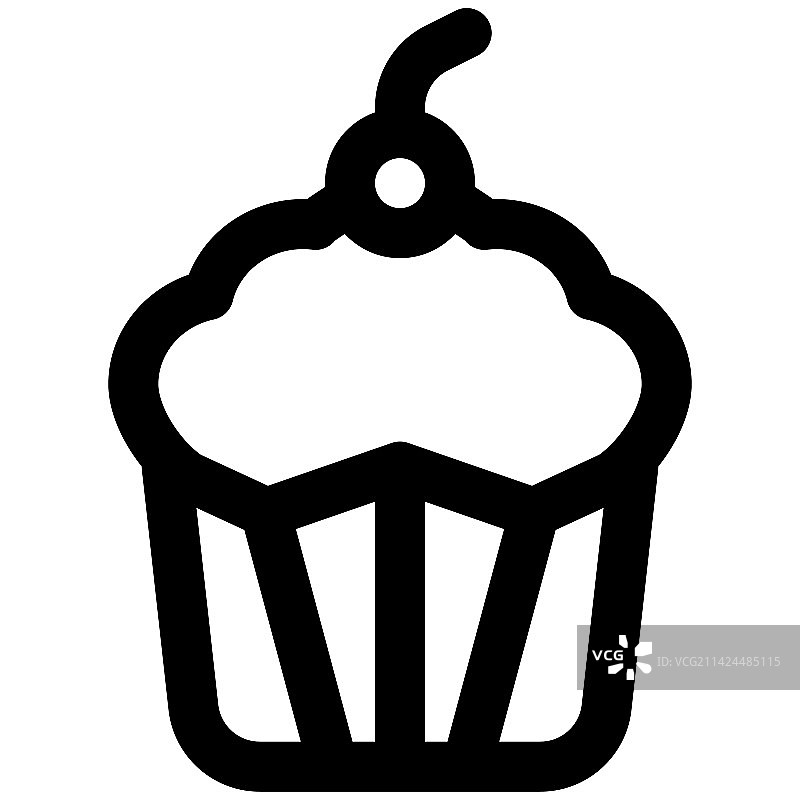 奶油纸杯蛋糕图片素材