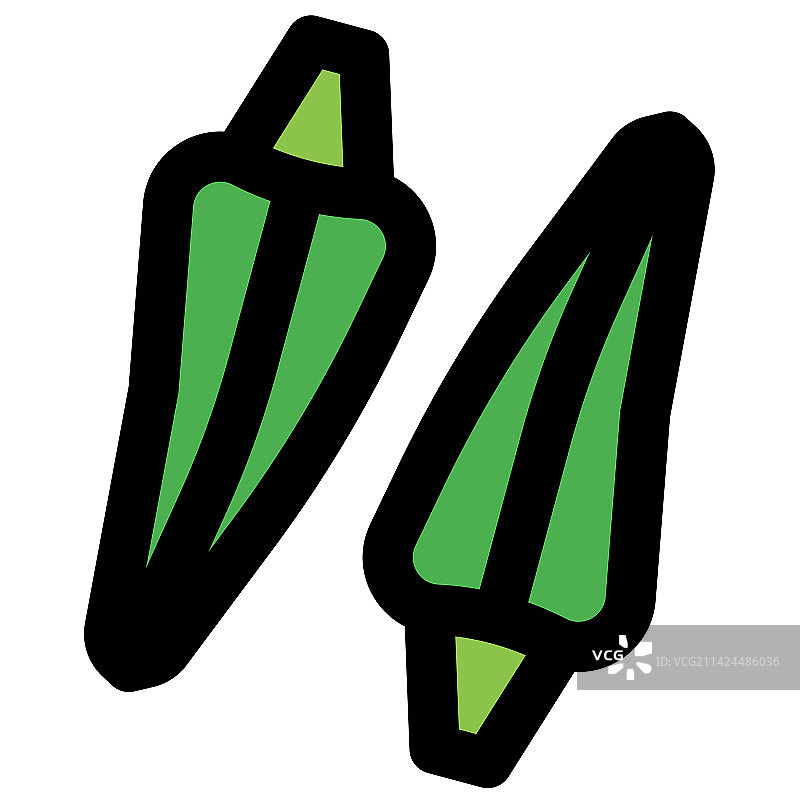 美味健康的绿色秋葵图片素材