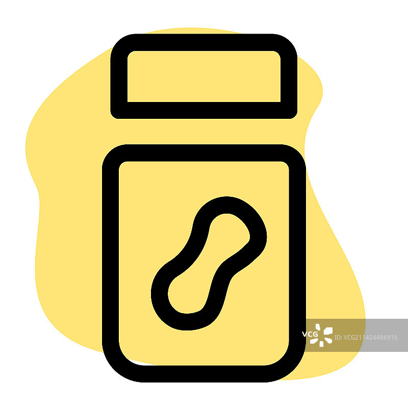 玻璃罐装美味奶油花生酱图片素材