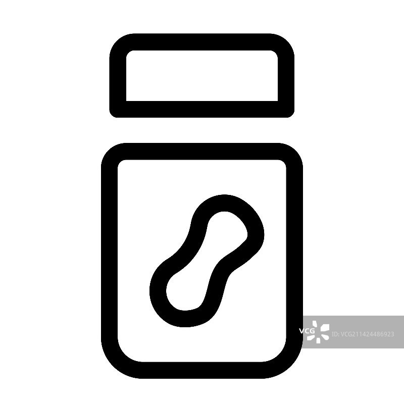 玻璃罐装美味奶油花生酱图片素材