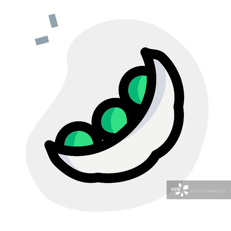 健康新鲜的绿色豌豆和豆类图片素材