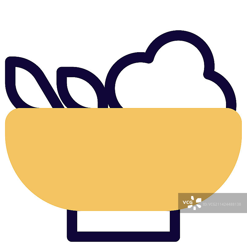 健康美味的混合蔬菜沙拉图片素材