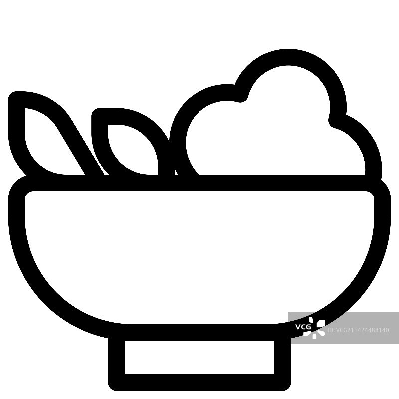 健康美味的混合蔬菜沙拉图片素材