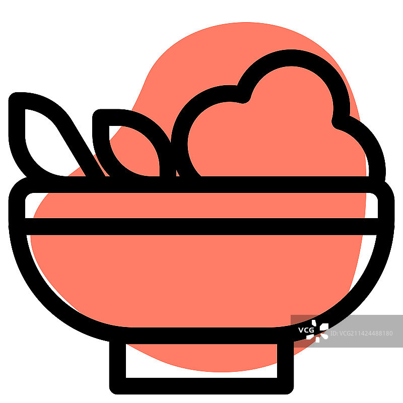 清淡的健康沙拉图片素材