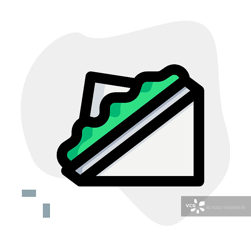 夹满生菜和奶酪的俱乐部三明治图片素材