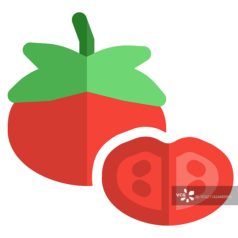 用作沙拉配料的多汁番茄图片素材