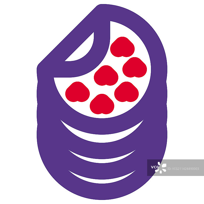 玉米饼食物线条图片素材