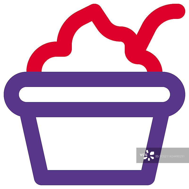 美味的奶油酸奶碗配勺子图片素材