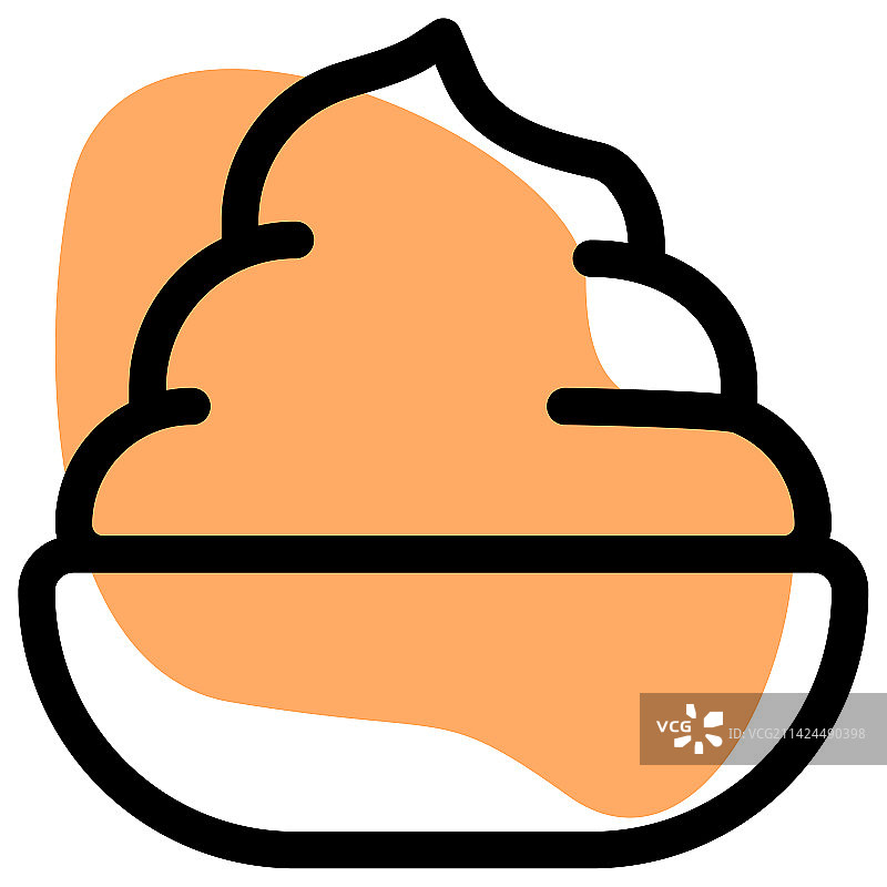 作为零食的新鲜酸奶蘸酱图片素材