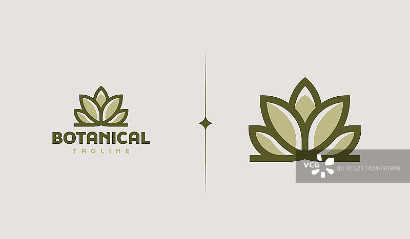 叶子花树单线通用创意图片素材