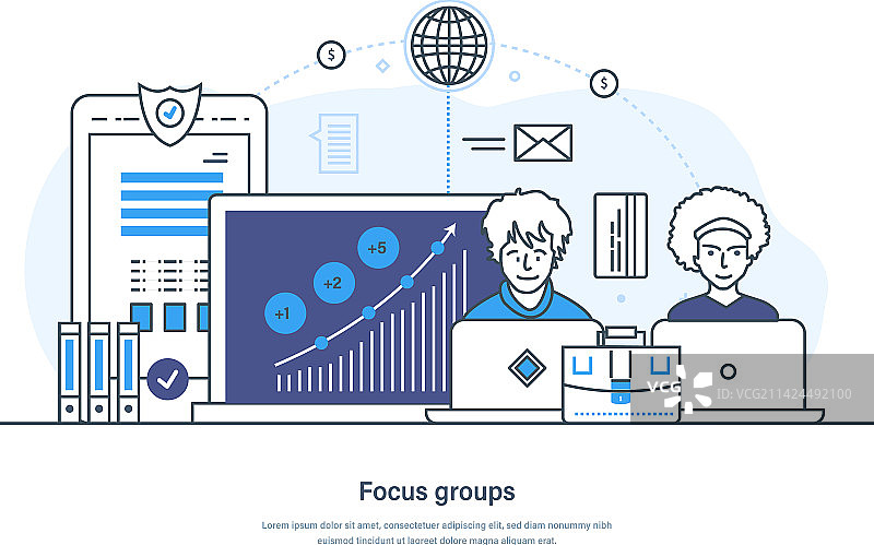 焦点小组舆论调查与社交图片素材