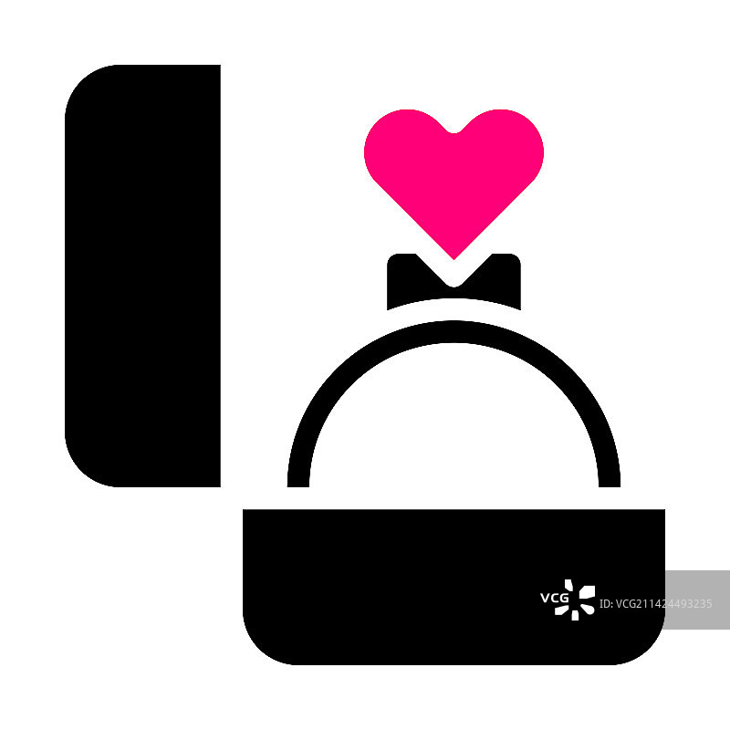 情人节粉色戒指图标图片素材